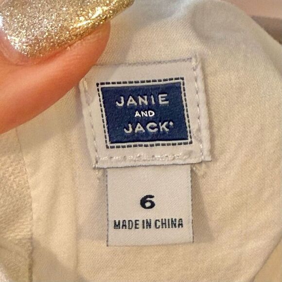 Janie & Jack Textured Floral Bottom Coral Ribbon Belt Spring Dress Girls Size 6 - Picture 4 of 9